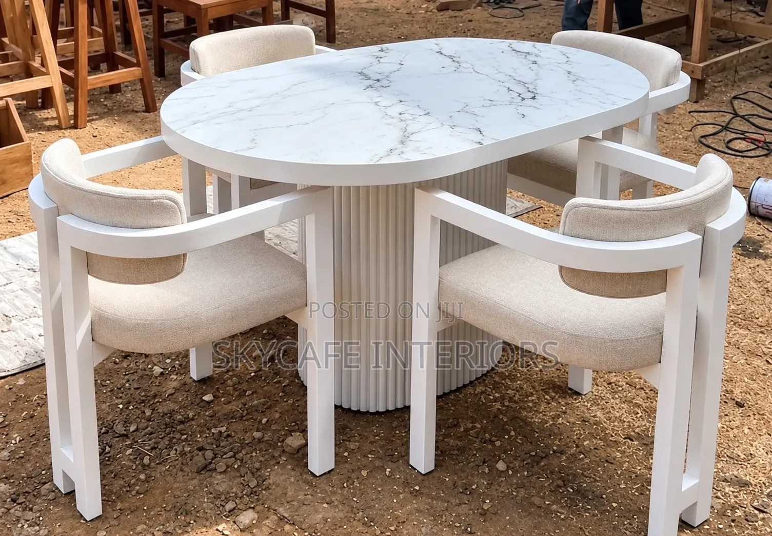 White 4seater Table