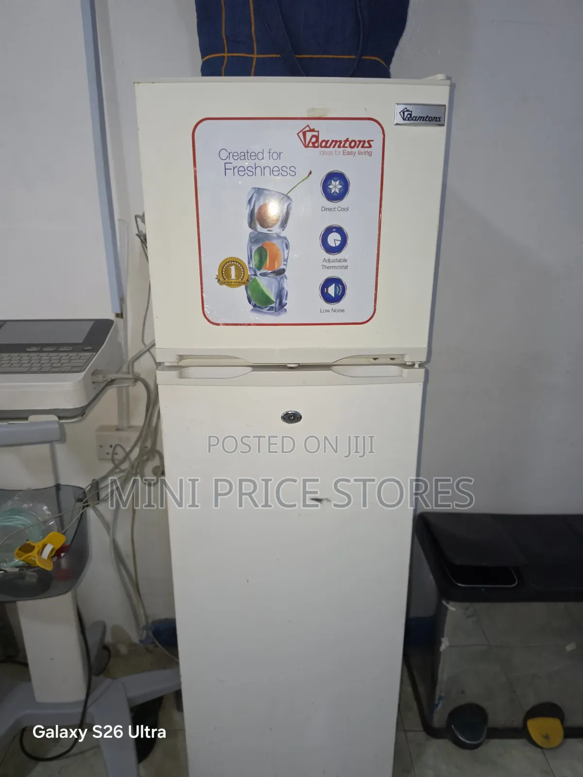Ramtons Double Door 168L Fridge