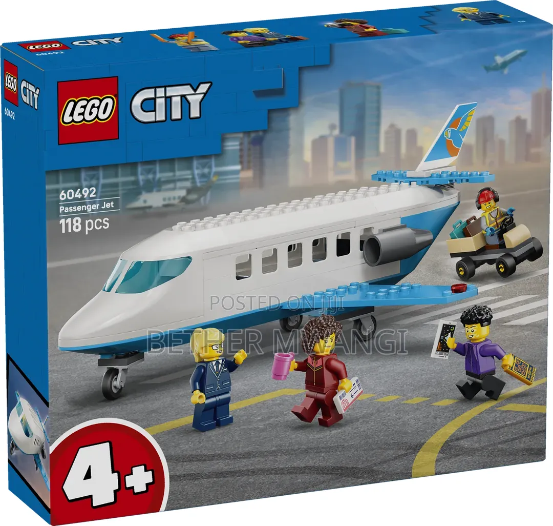 LEGO City Passenger Jet Building Set for Kids in Kenya