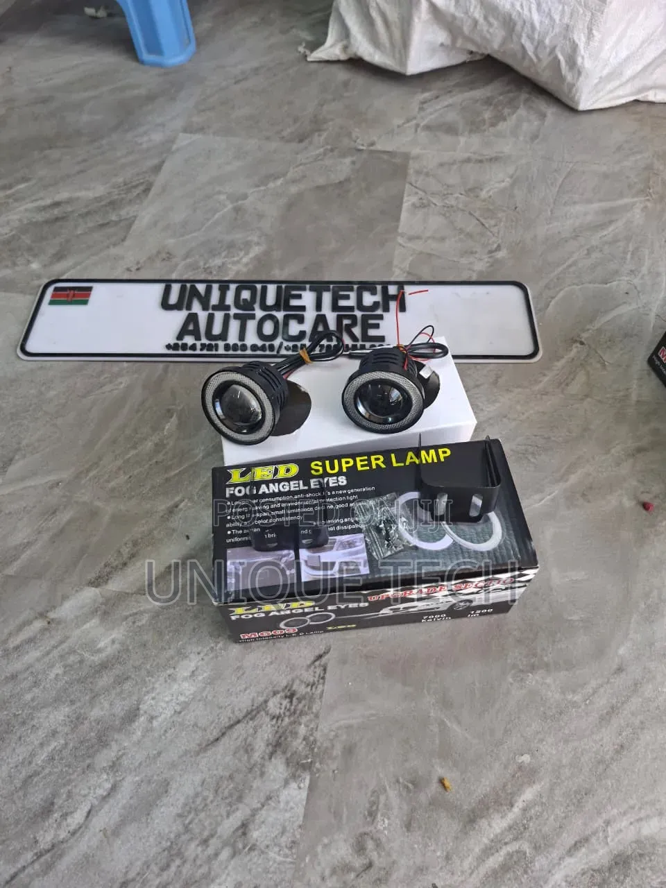 2.5" Angel Eye LED Fog Lights With Blue Ring