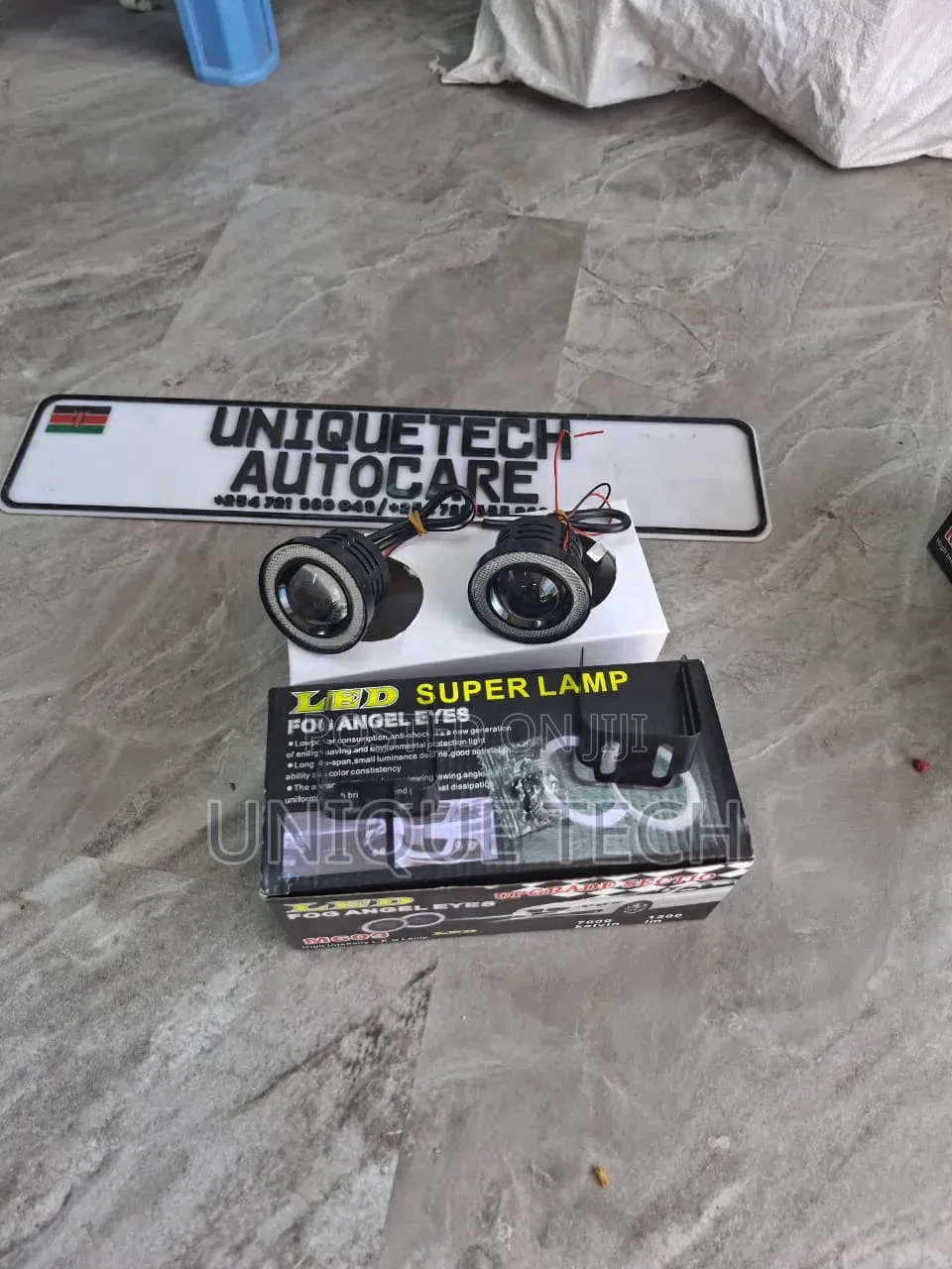 2.5" Angel Eye LED Fog Lights With Blue Ring