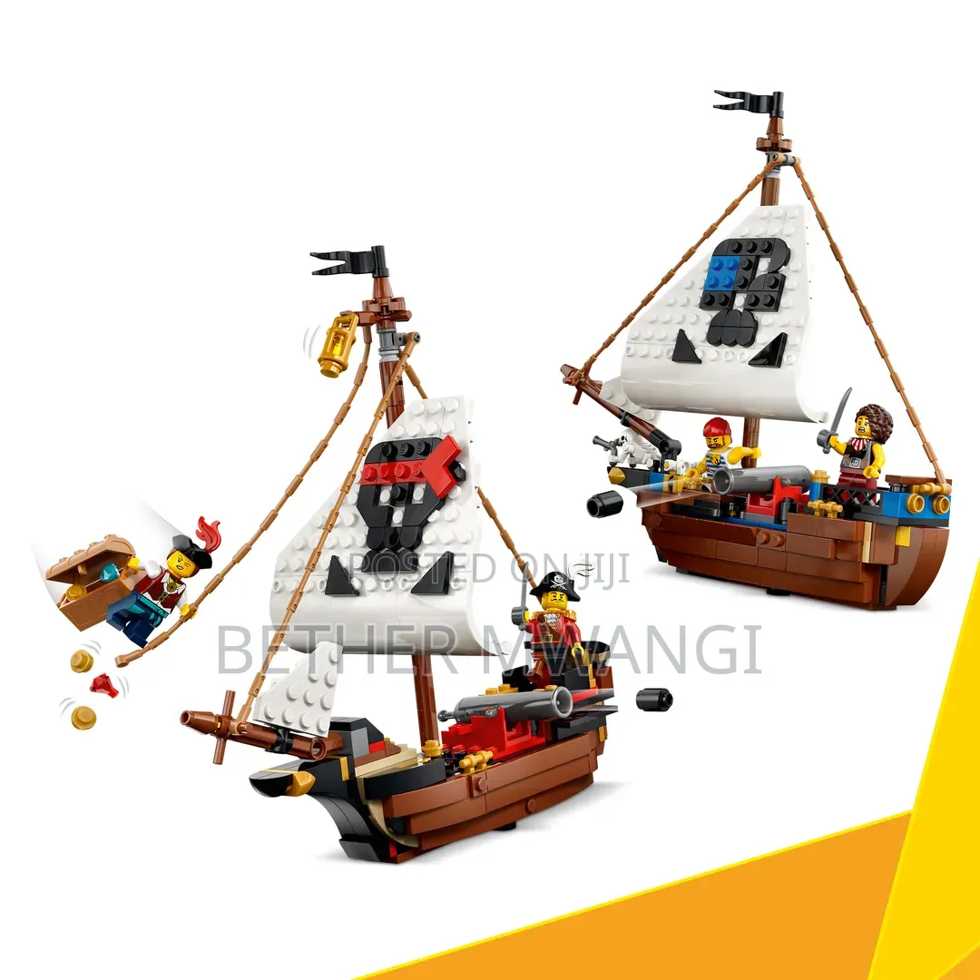 LEGO Creator 3 in 1 Iconic Pirate Ship Toy for Kids in Kenya