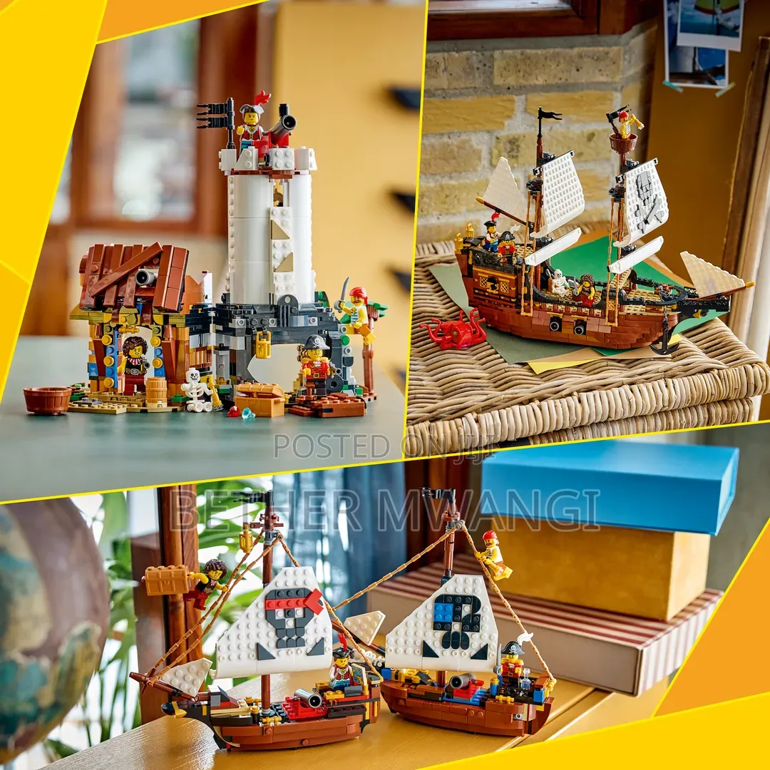 LEGO Creator 3 in 1 Iconic Pirate Ship Toy for Kids in Kenya