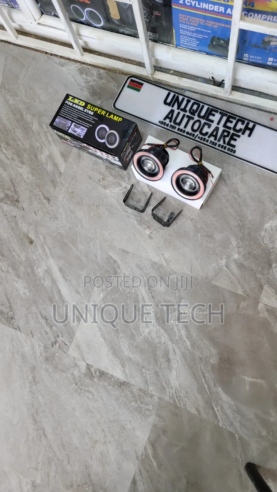 3.5" Red Angel Eye LED Projector Fog Lights