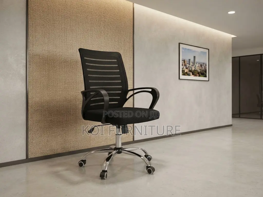 Office Chairs; Mid Backrest Swivel Strong Mesh Office Seat