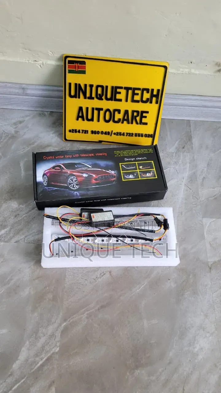 Crystal LED Car DRL Headlight Lights