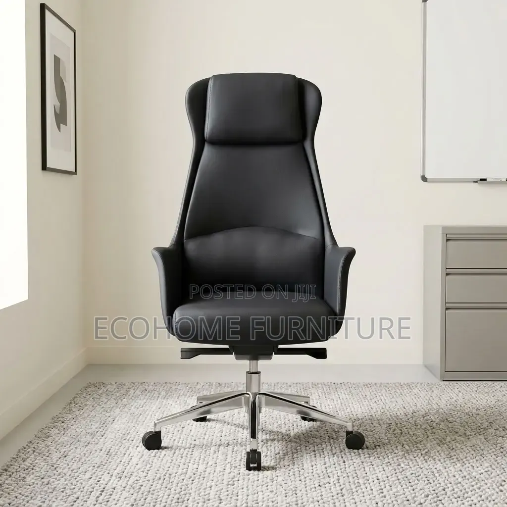 Office Chair – Black High Back Executive Leather Chair