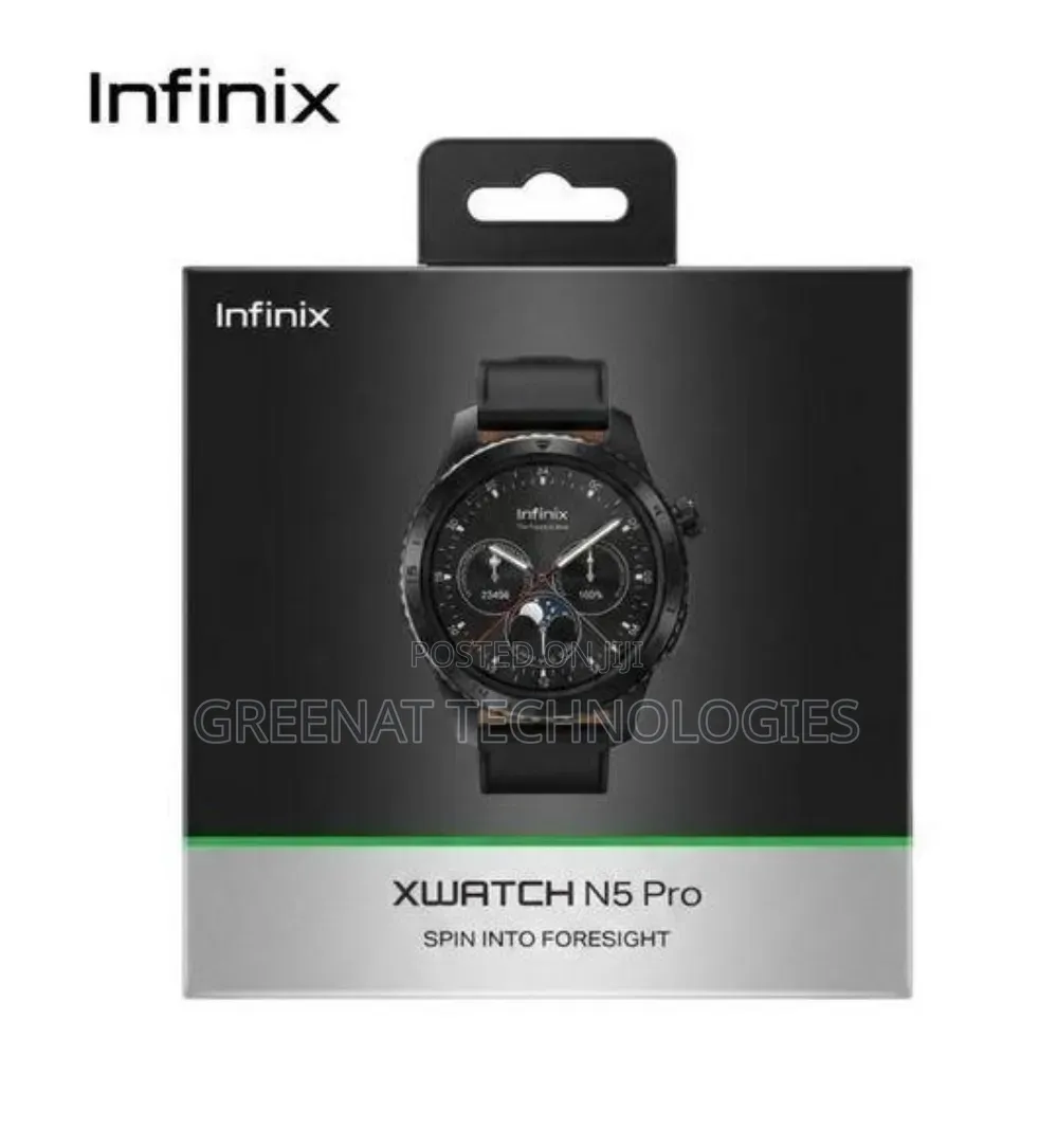Infinix XWatch N5 Pro XW5E 1.43" AMOLED HD Smart Watch Spin Control BT