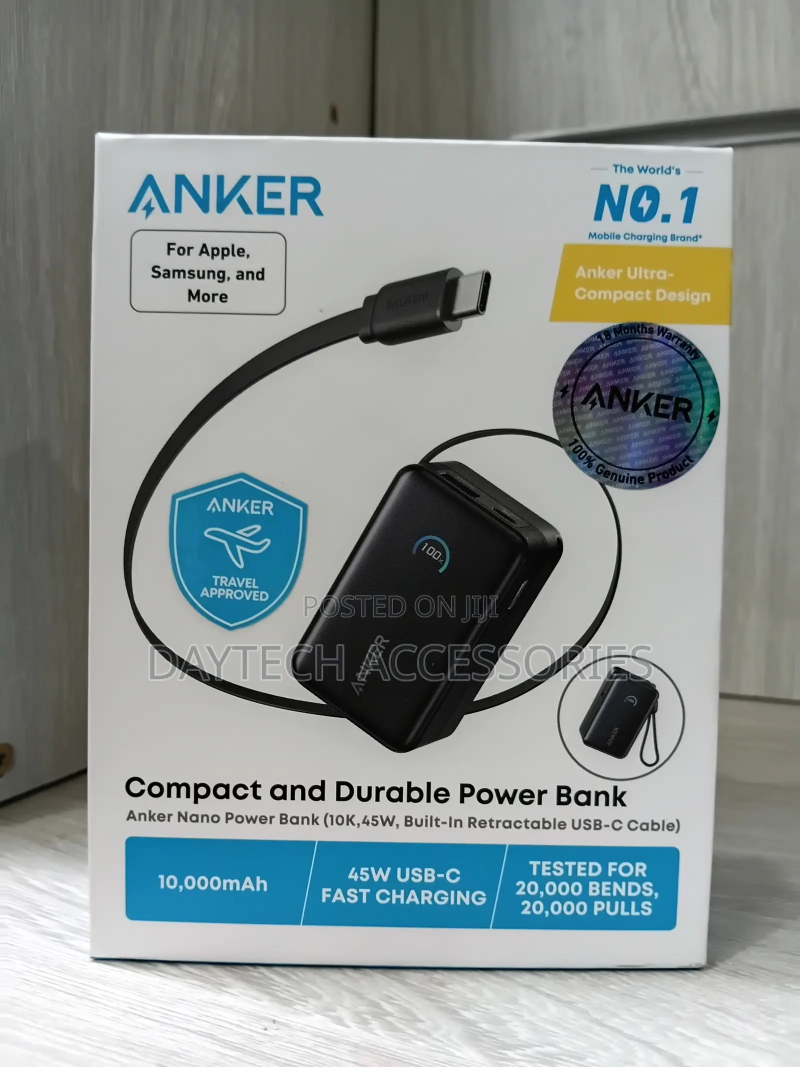 Anker Nano A1638H 10K 45W Power Bank - Black