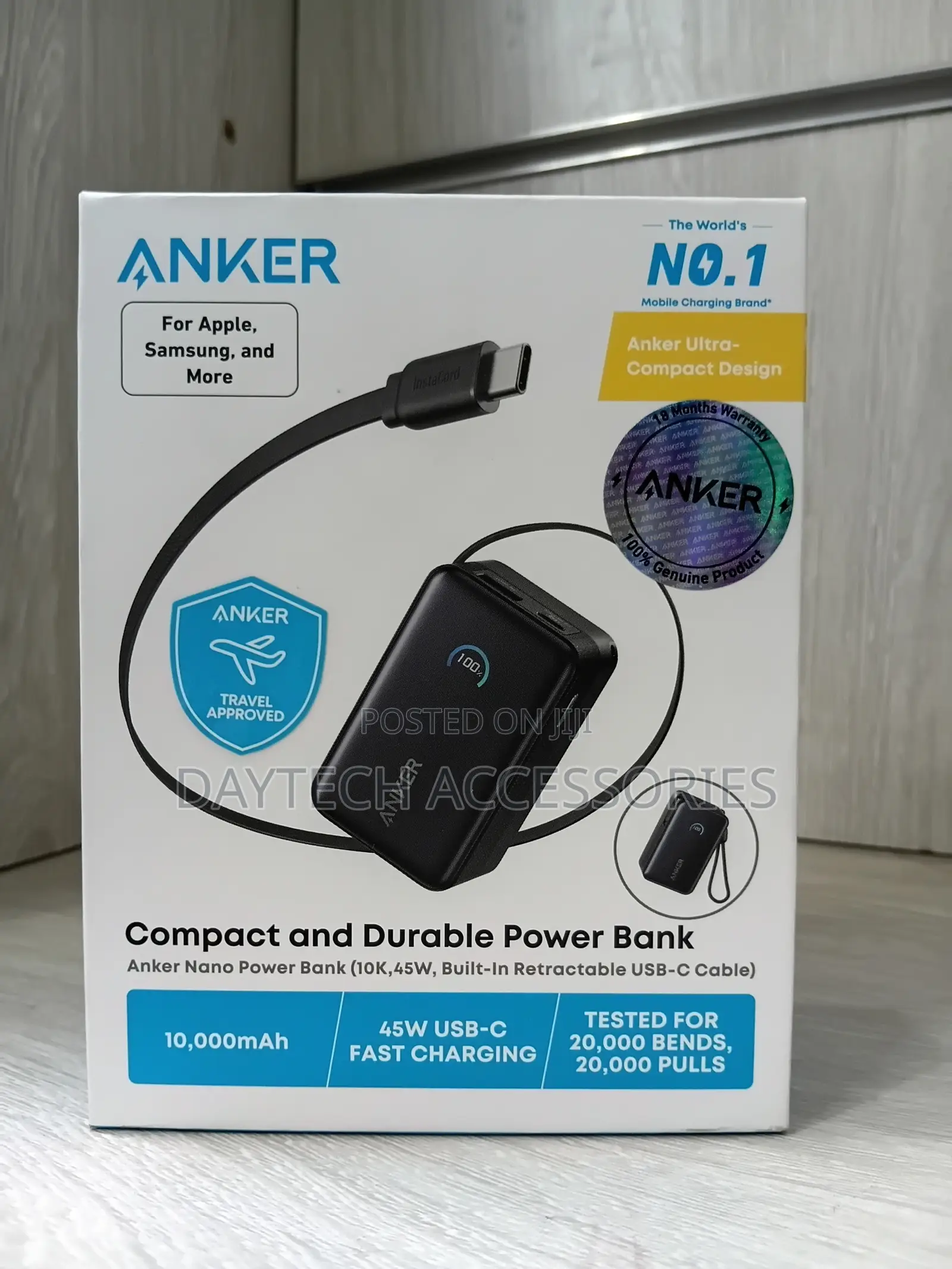 Anker Nano A1638H 10K 45W Power Bank - Black