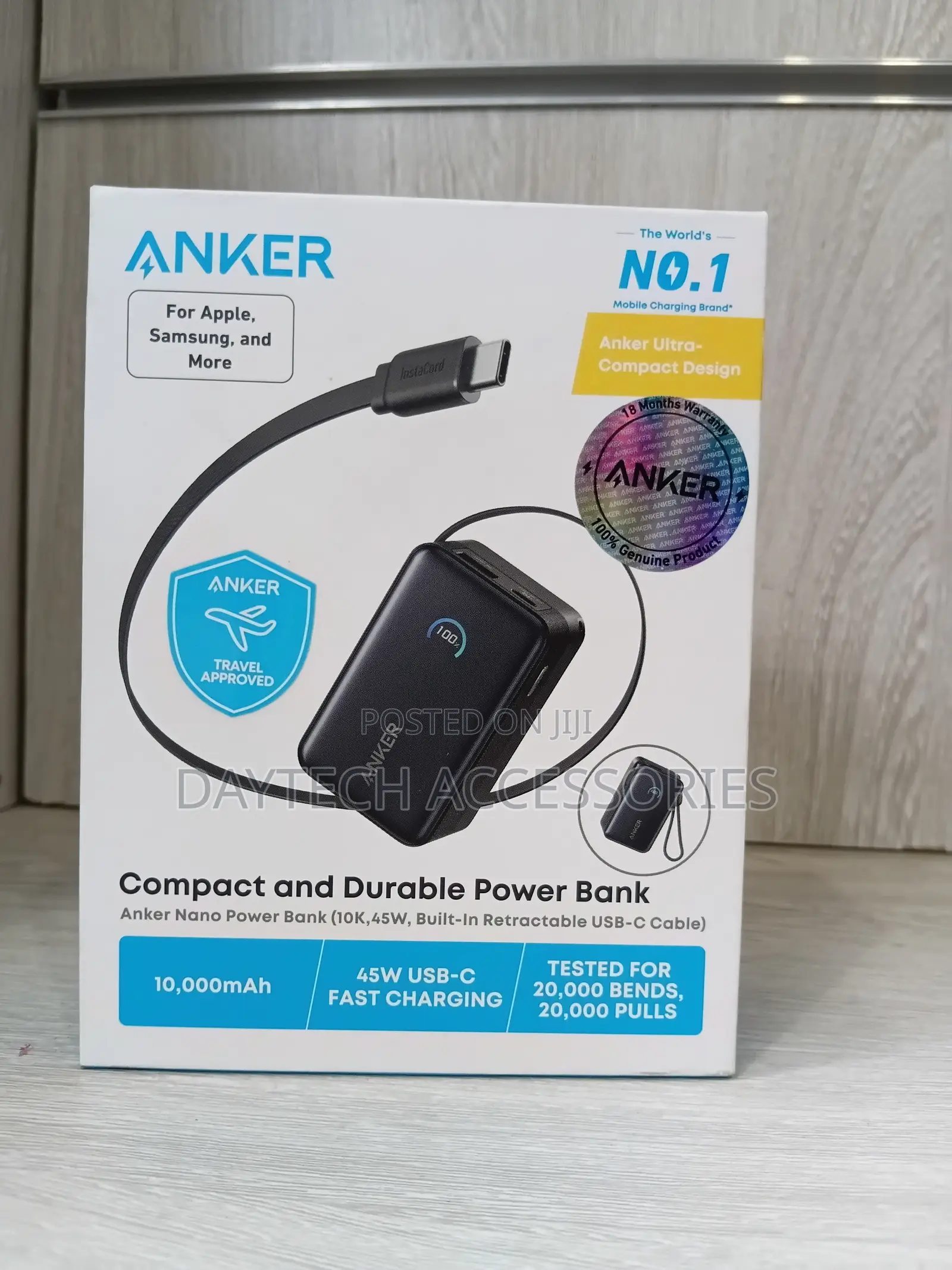 Anker Nano A1638H 10K 45W Power Bank - Black