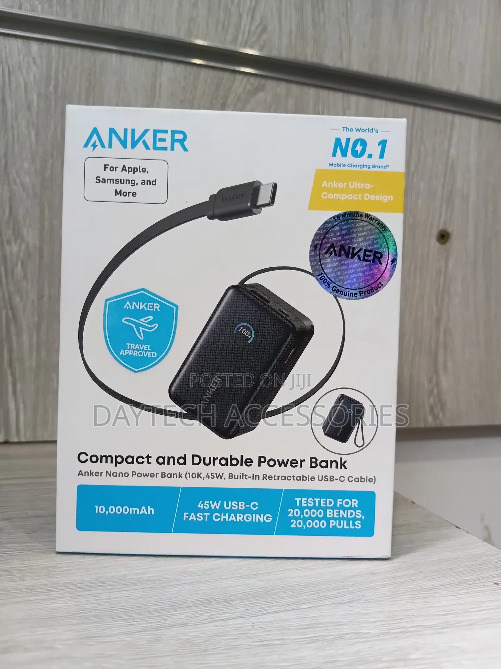 Anker Nano A1638H 10K 45W Power Bank - Black