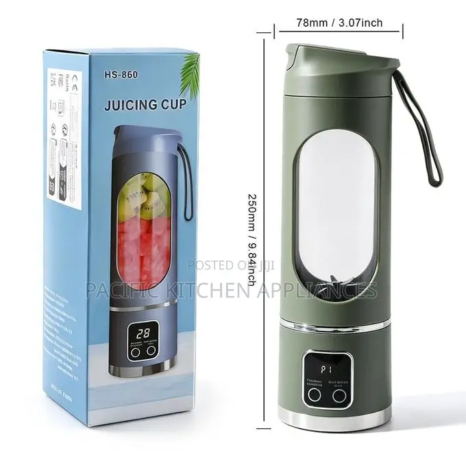 Portable Rechargeable Juicer Cup, Mini Wireless Electric Blender,