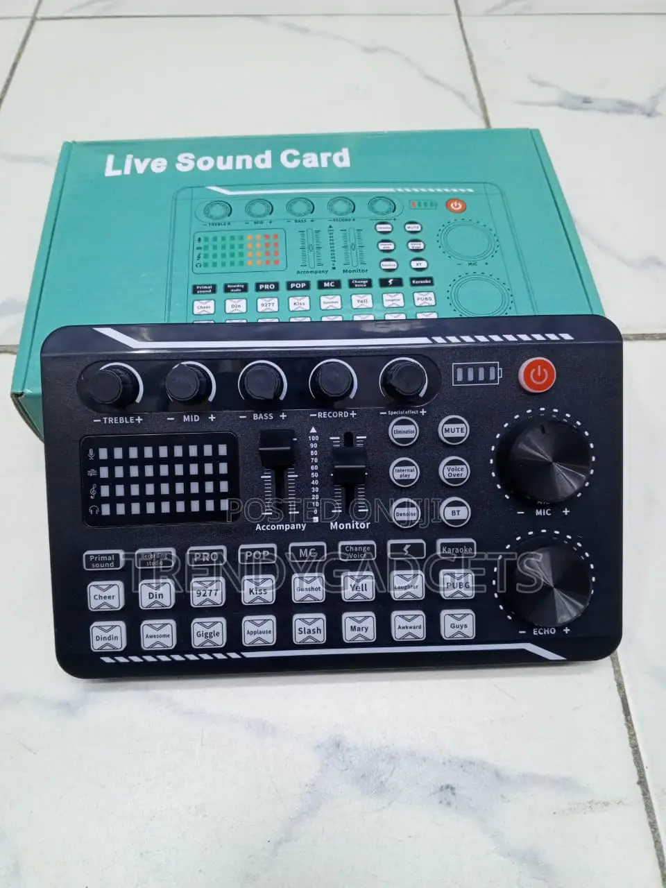 F998 Bluetooth Live Audio Mixer With Echo & Sound Effects