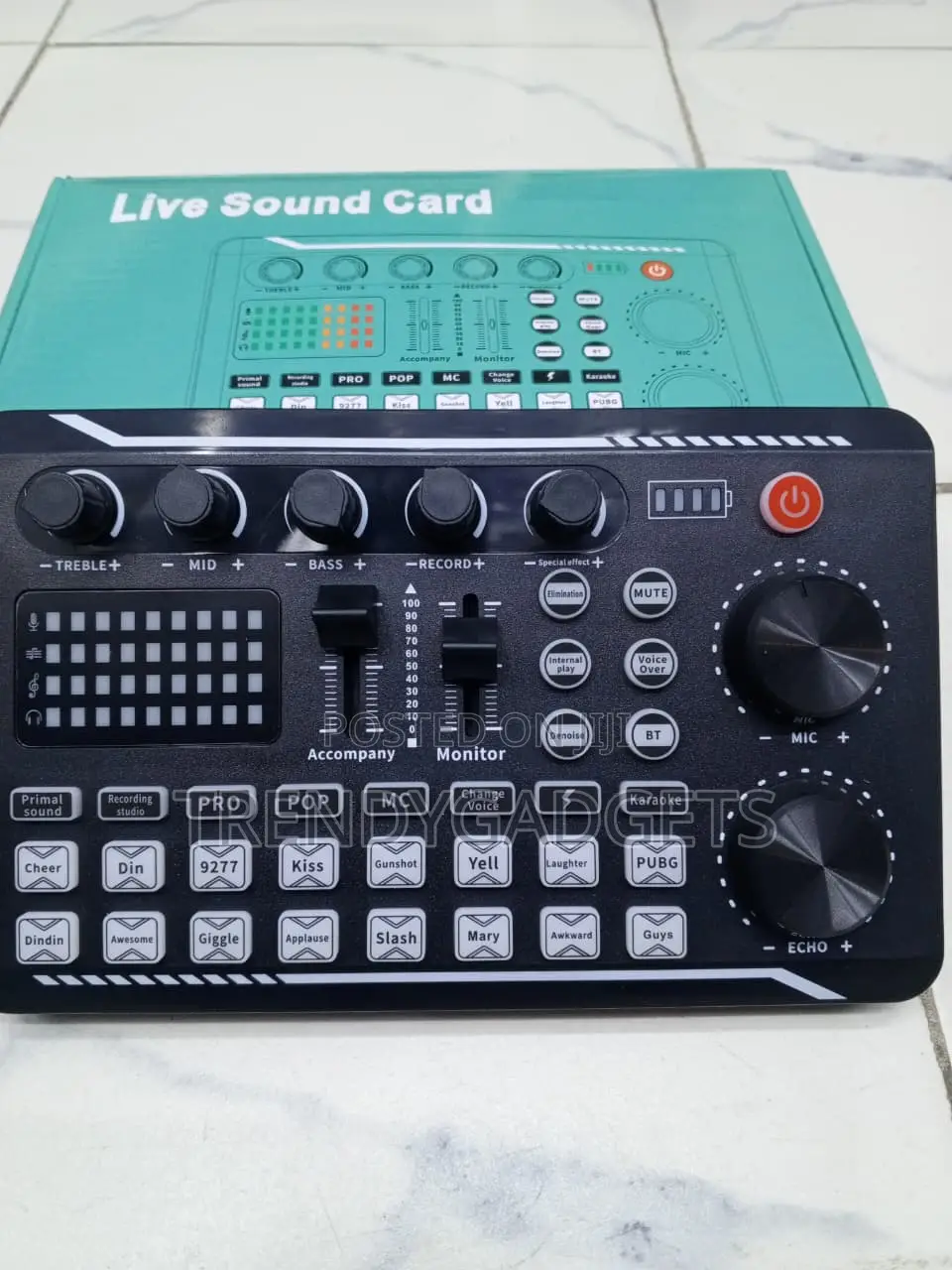 F998 Bluetooth Live Audio Mixer With Echo & Sound Effects