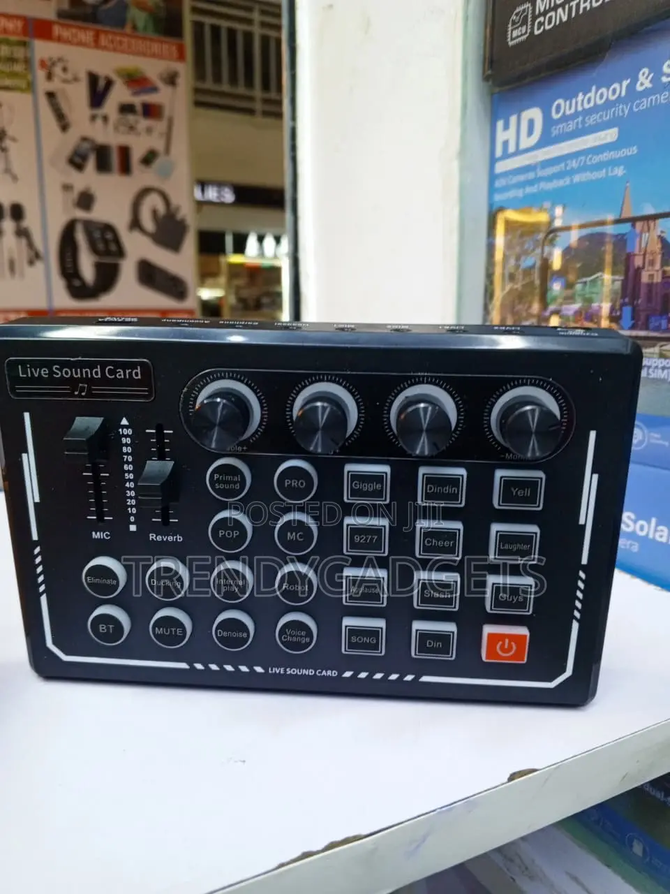 Bluetooth Live Sound Card Mixer for Gaming, Karaoke & TikTok