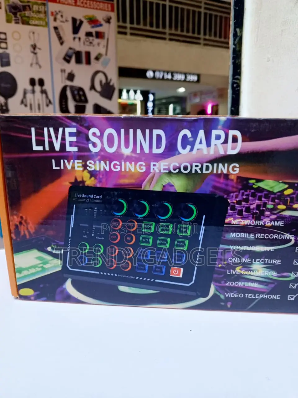 Bluetooth Live Sound Card Mixer for Gaming, Karaoke & TikTok
