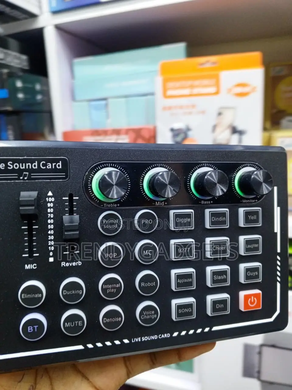 Bluetooth Live Sound Card Mixer for Gaming, Karaoke & TikTok