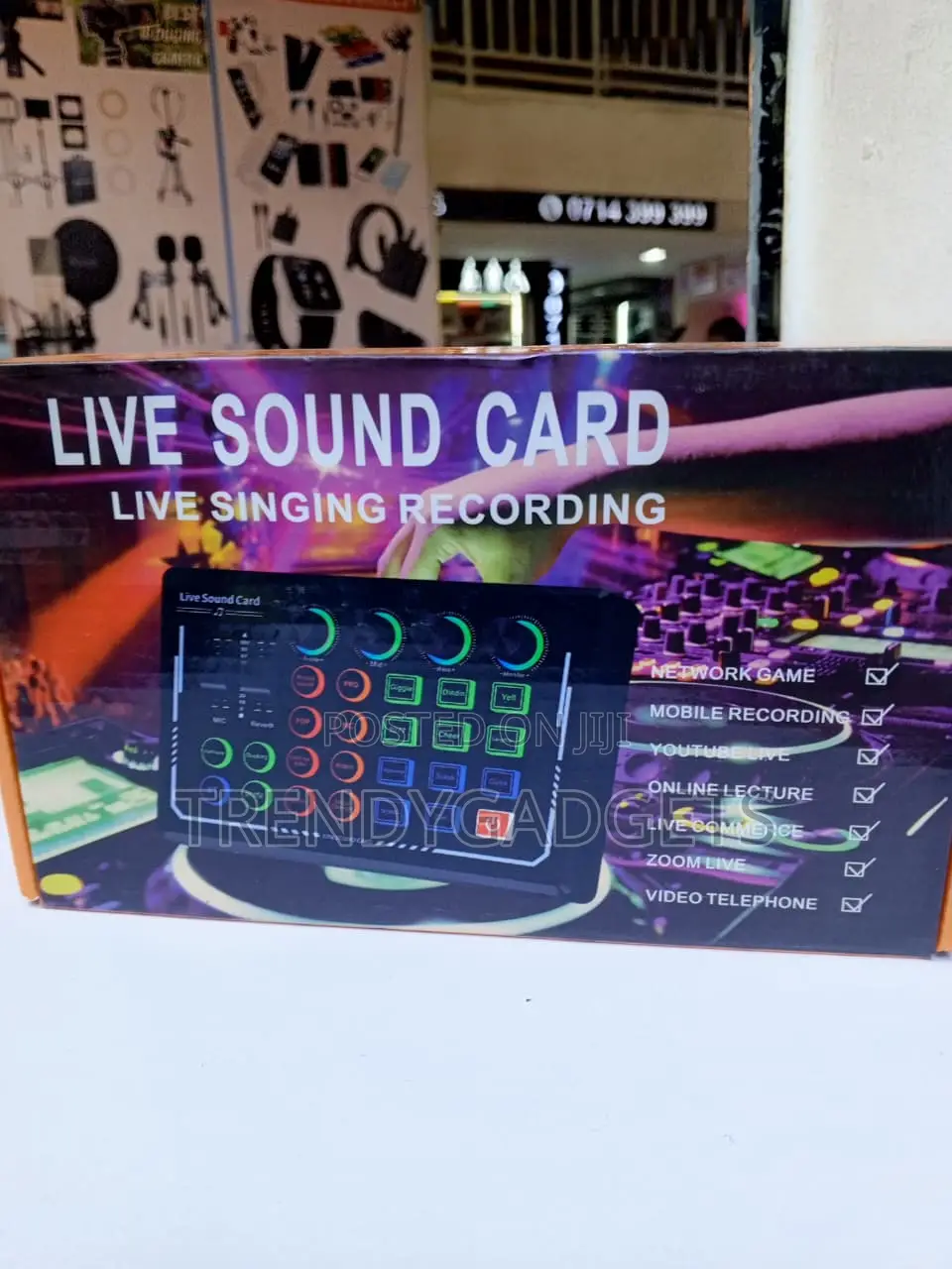 Live Sound Card With Bluetooth, Voice Effects & Sound Pads