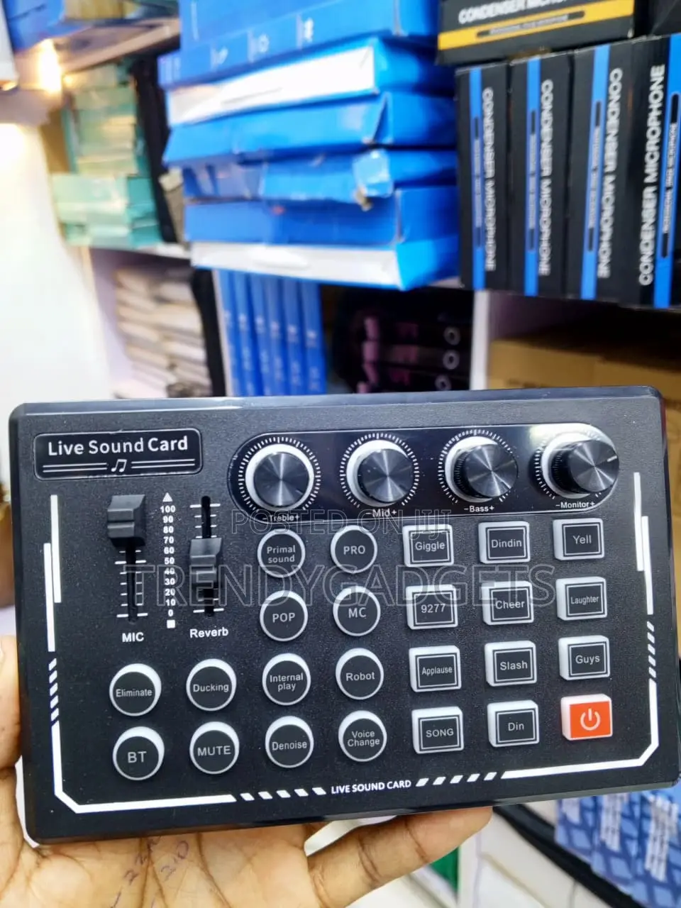 Mini DJ Sound Card Audio Mixer for Gaming, Podcast & Karaoke