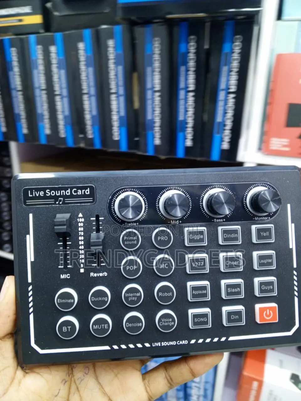 Live Sound Card Bluetooth Audio Mixer for TikTok & YouTube