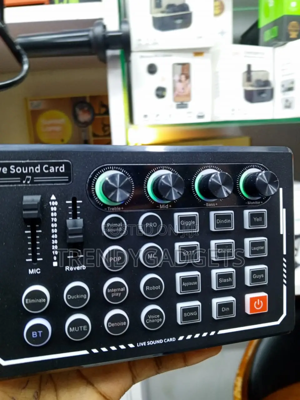 Bluetooth Sound Card Audio Mixer for Podcasting & Mobile Recording
