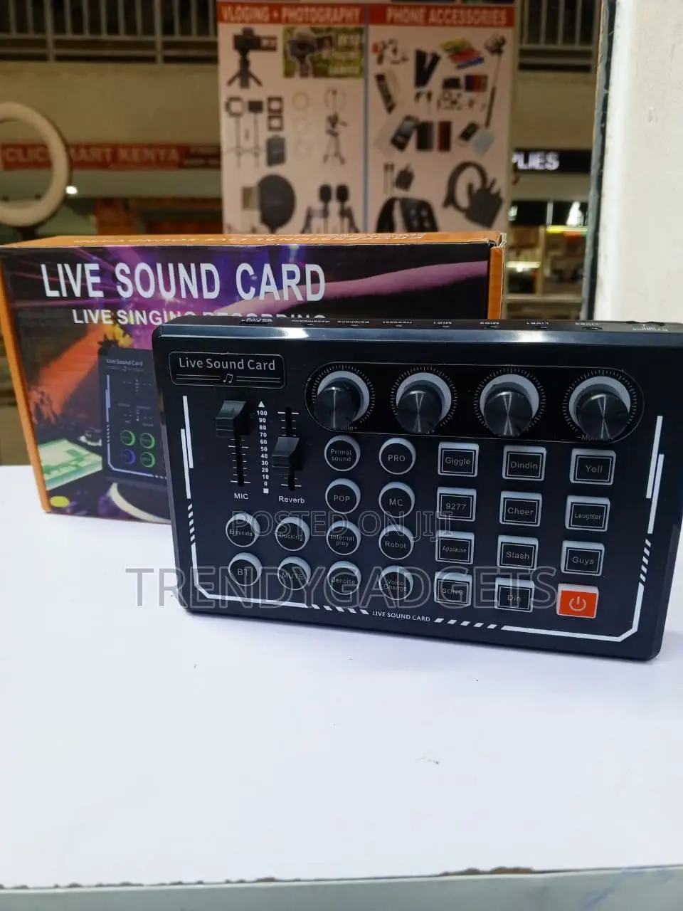 Bluetooth Sound Card Audio Mixer for Podcasting & Mobile Recording