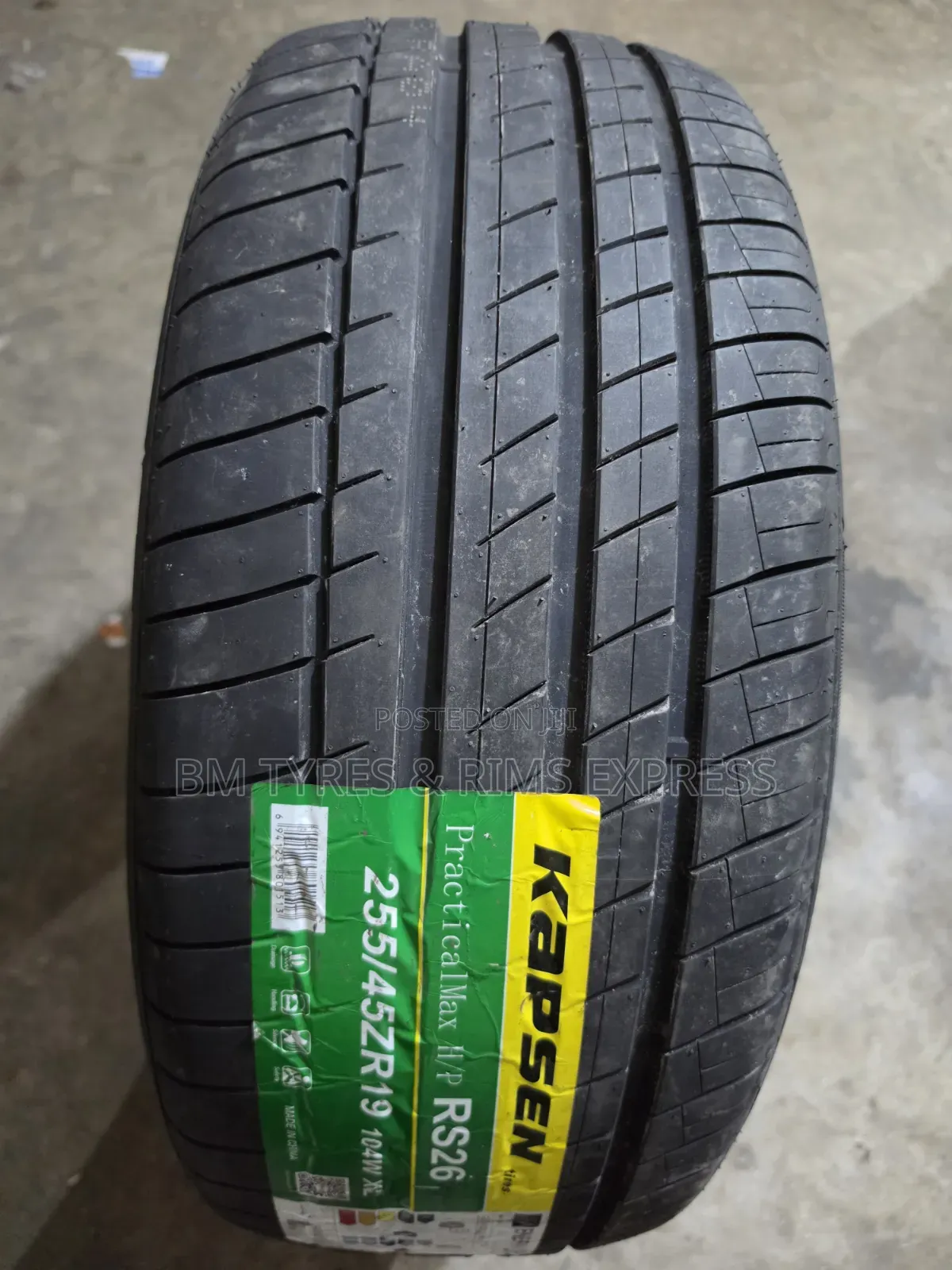 255/45 R19 Kapsen Tires (Rs26) Highway.