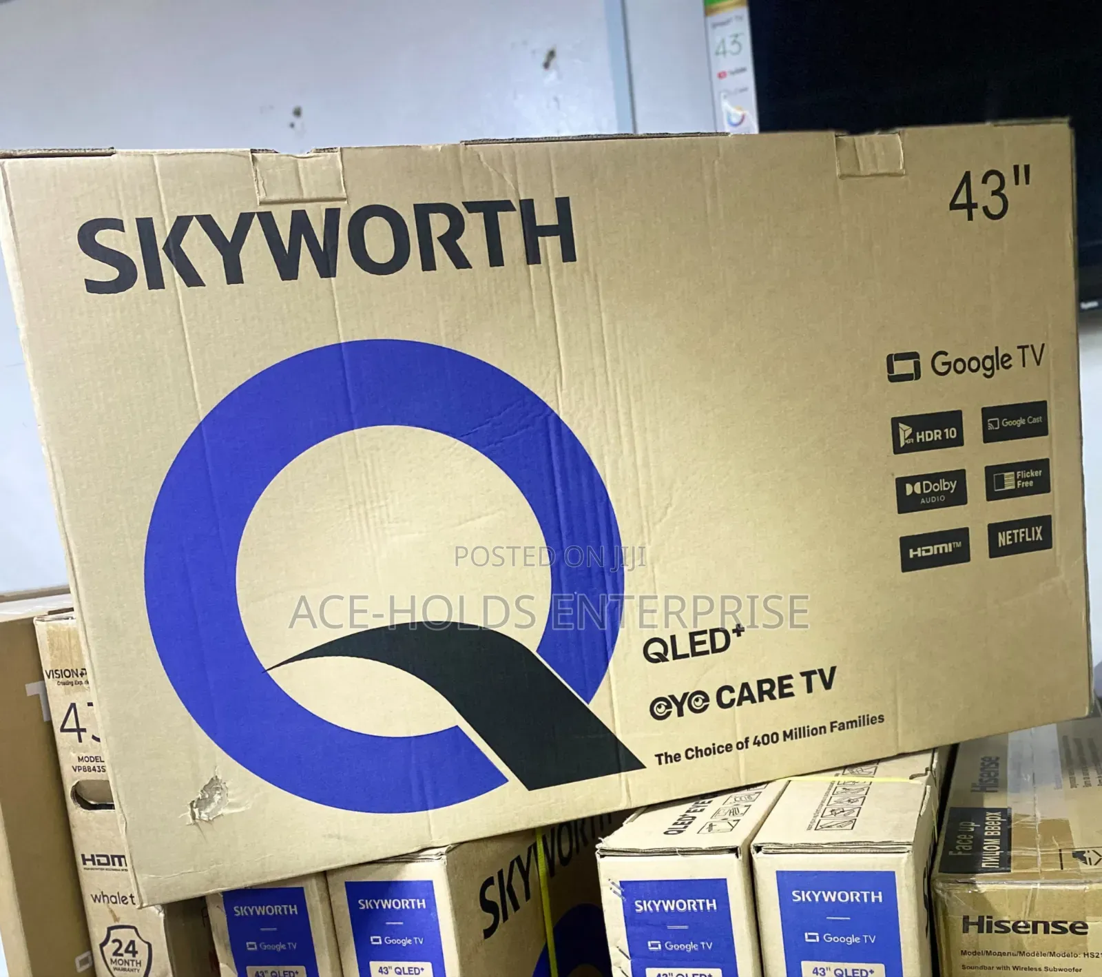Skyworth 43 Inch Qled Google Smart TV (43Q5600H) - Eye Care