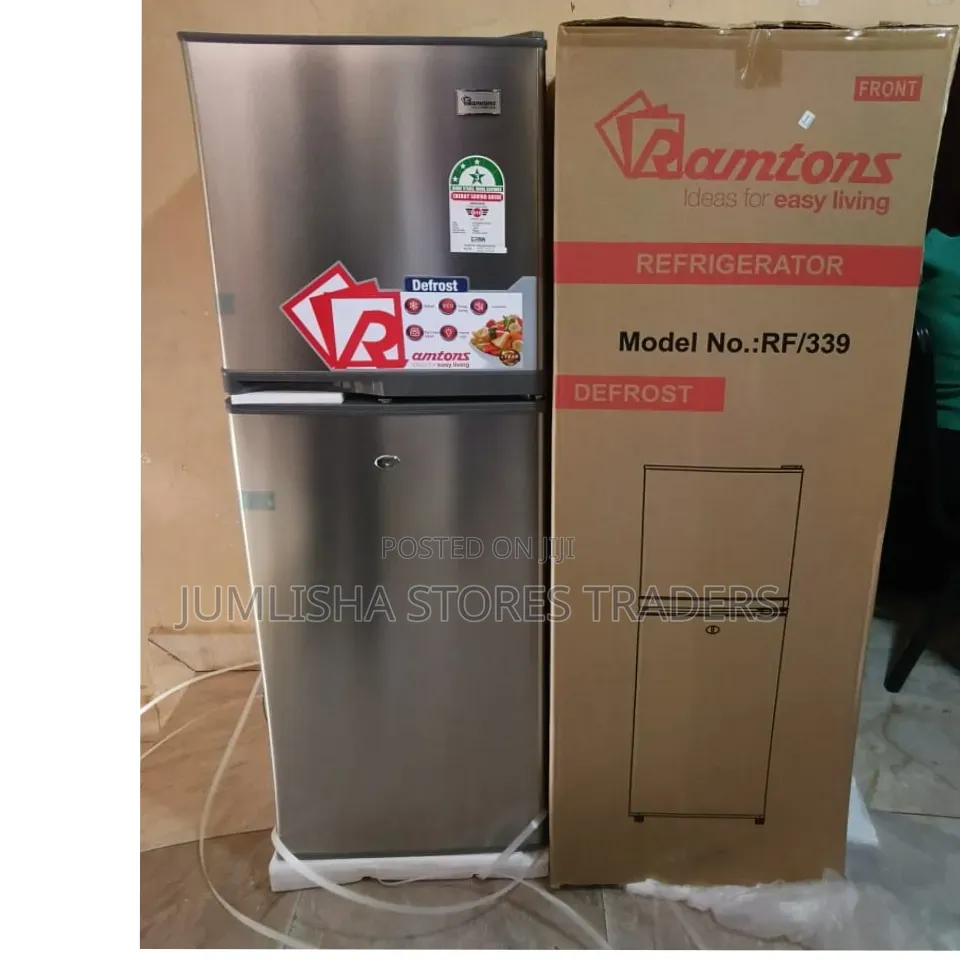 Ramtons 138L Double Door Refrigerator – Compact, Energy