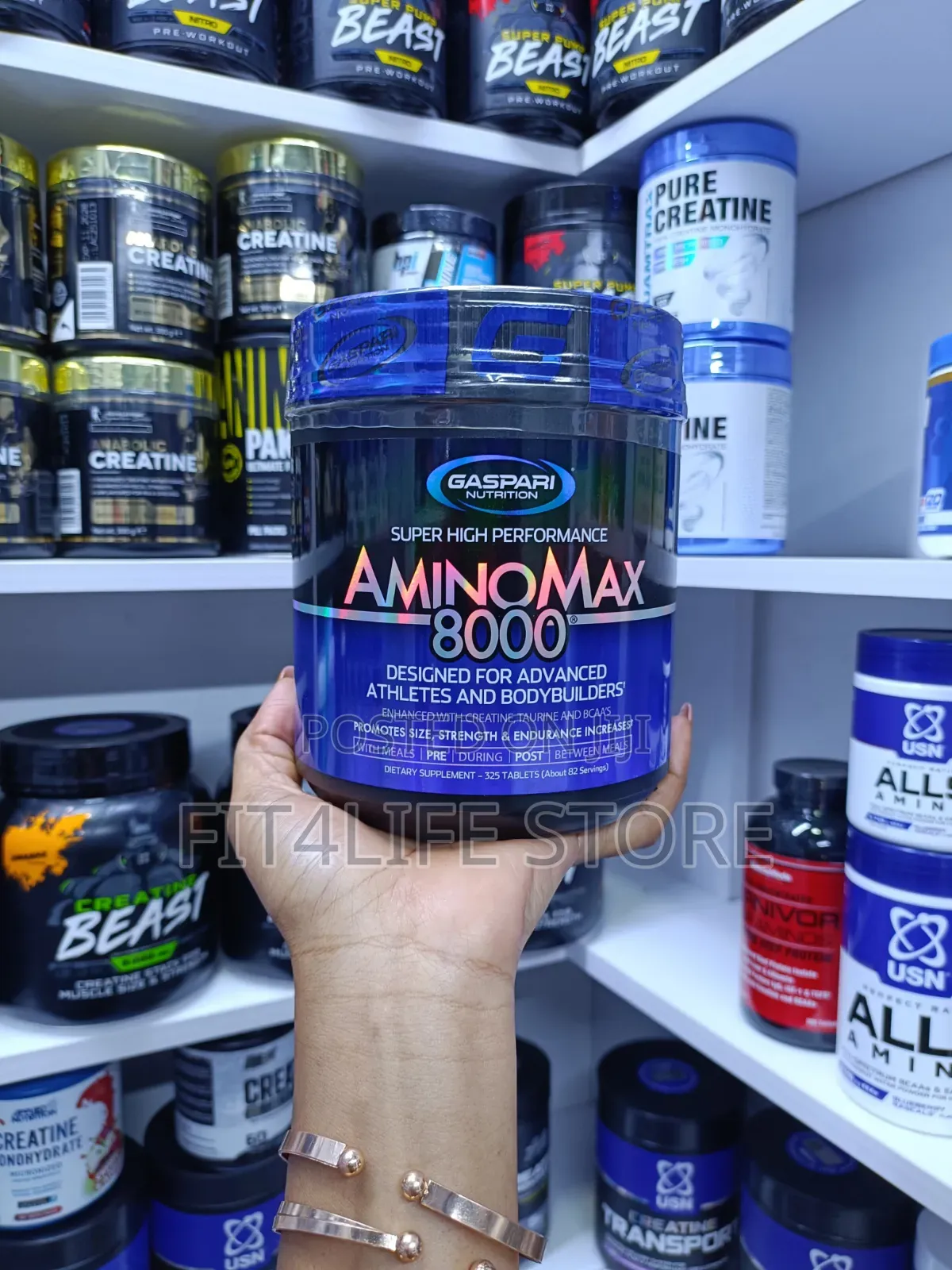 Aminomax 8000 – 325 Tablets | Bcaa + Creatine