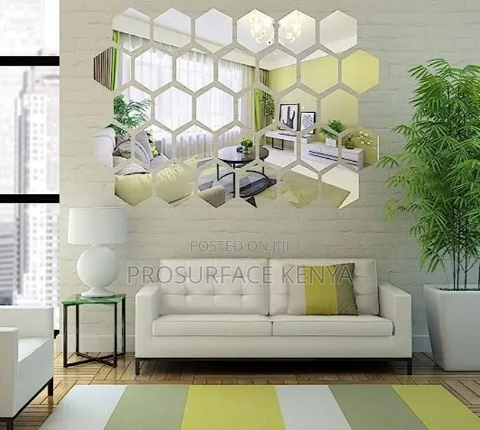 Hexagonal Mirrors Stylish Wall Accent for Modern Spaces