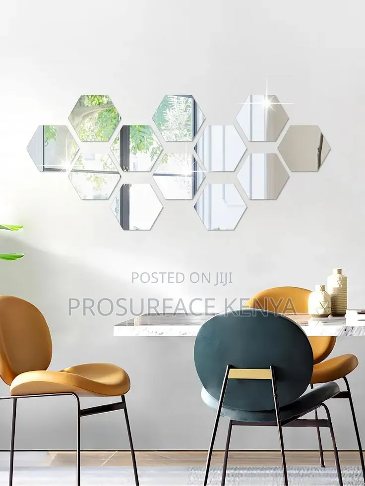 Hexagonal Mirrors Premium Interior Decoration