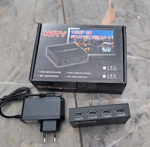 HDMI 1x4 Splitter 1080P 3D Video Distribution Amplifier