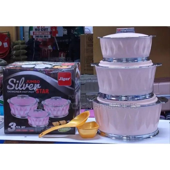 3pcs Jumbo Silver Star Hotpots