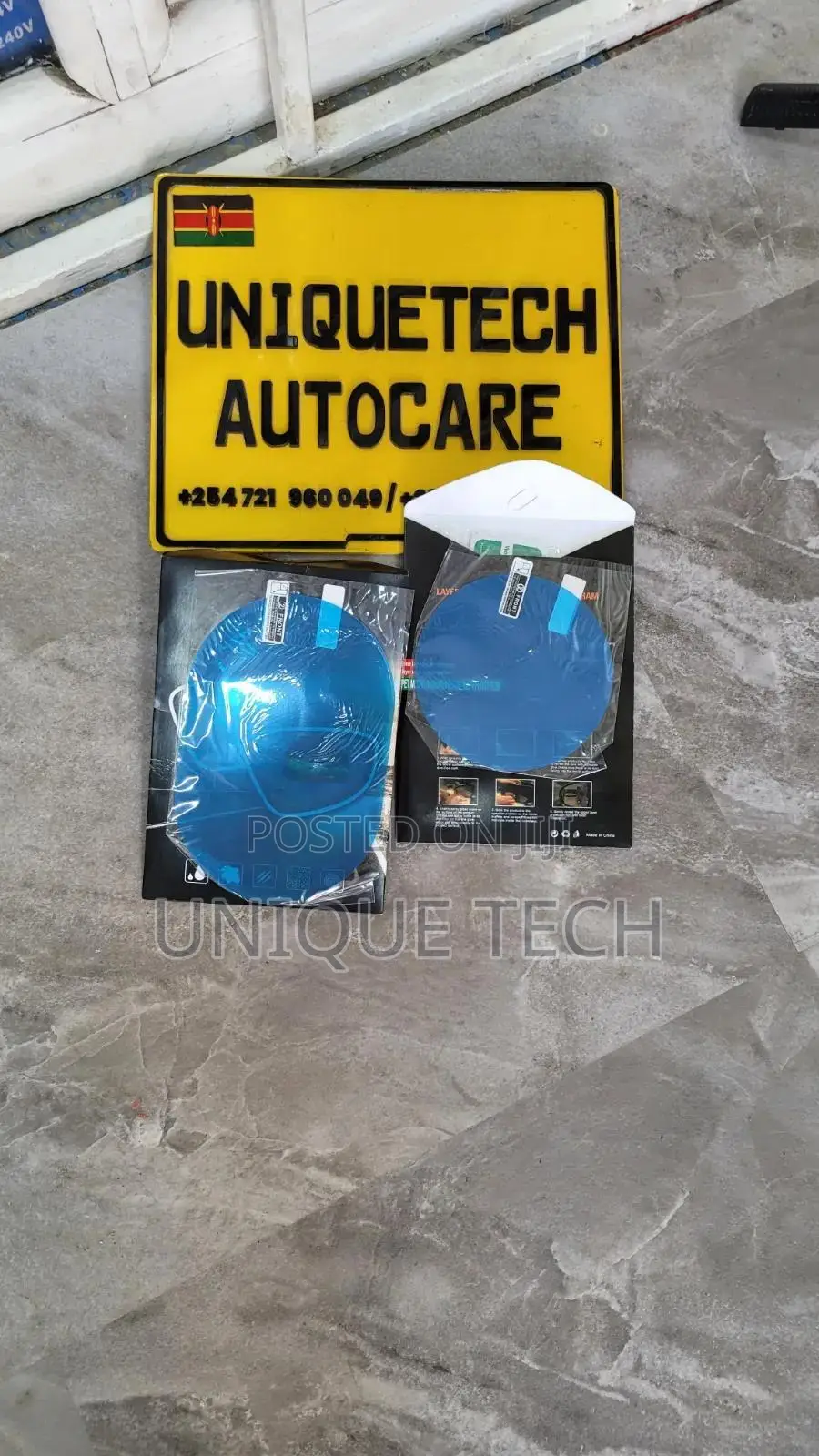 2Pcs Universal Car Mirror Anti-Fog Film