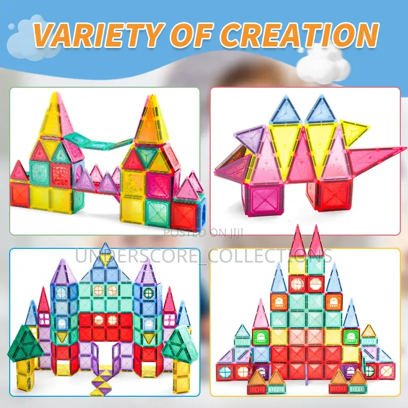 96 Pieces Building Magnetic Tiles