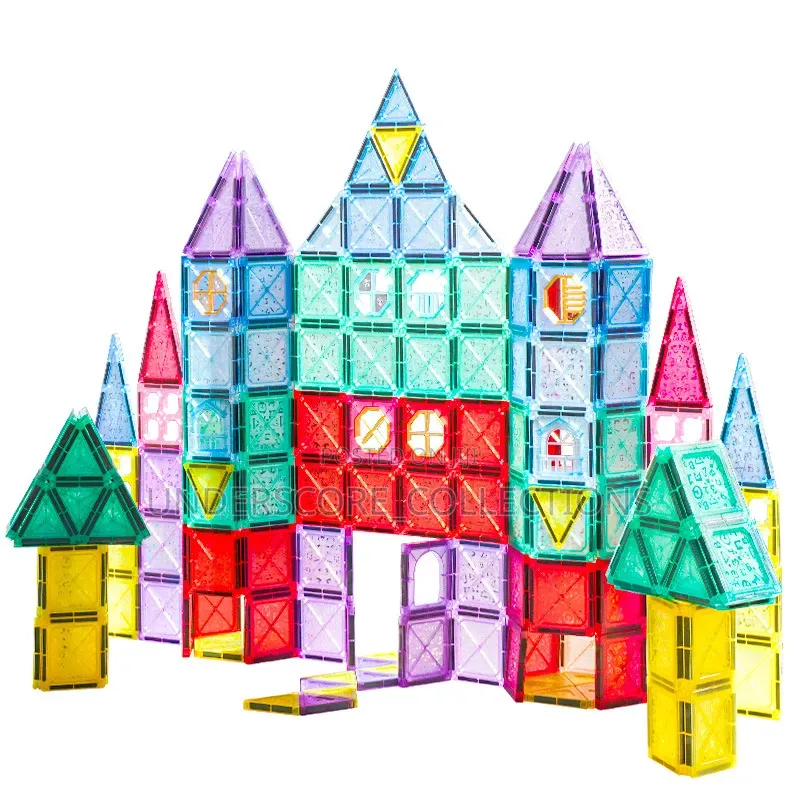 96 Pieces Building Magnetic Tiles