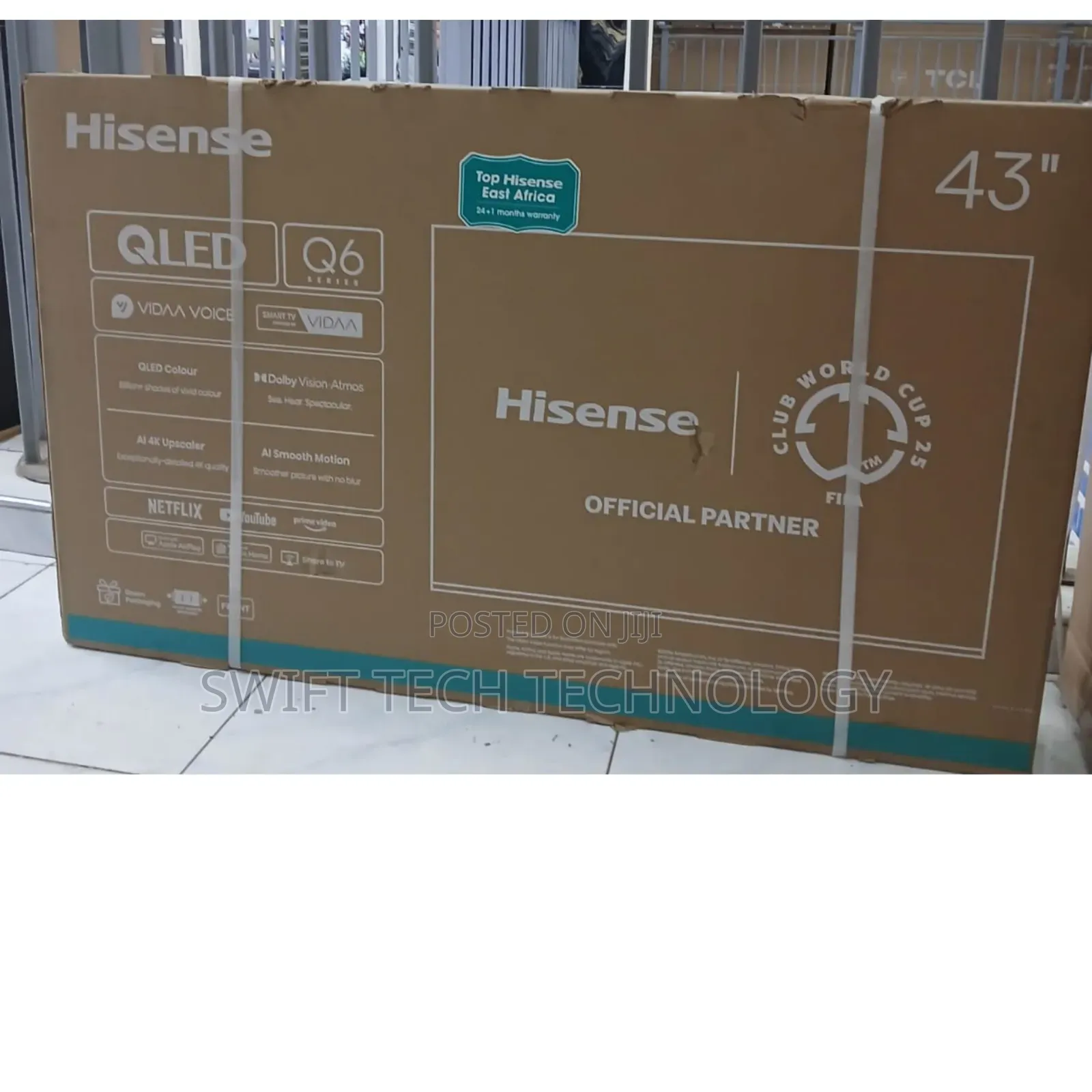 Hisense 43-Inch QLED Smart 4K UHD Frameless Q6