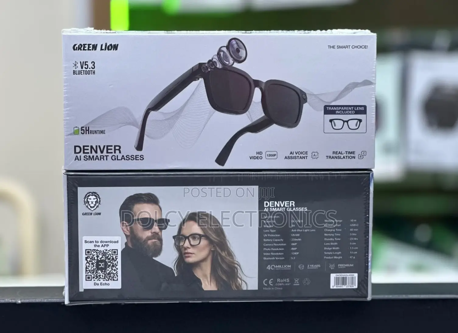 Green Lion Denver AI Smart Glasses