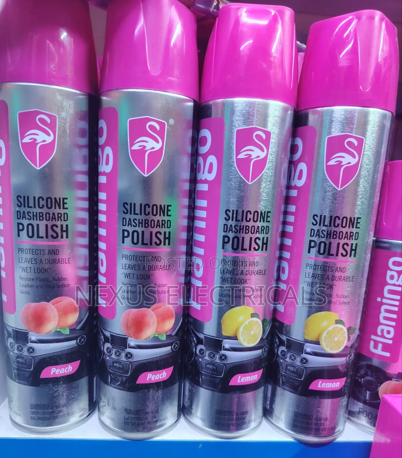 Flamingo Silicone Dashboard Polish 650ml
