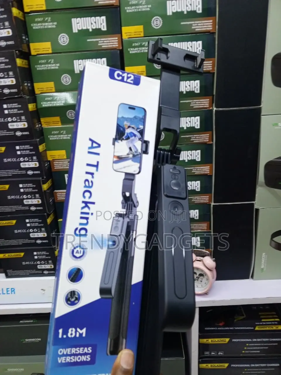 C12 1.8M Extendable AI Tracking Selfie Stick Tripod Stand