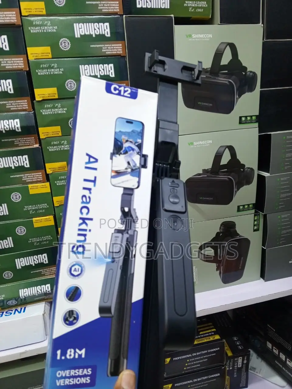 C12 AI Tracking Selfie Stick Tripod With Remote Phone Shutter