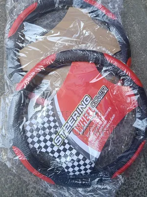 Steering Wheel Cover Red and Black