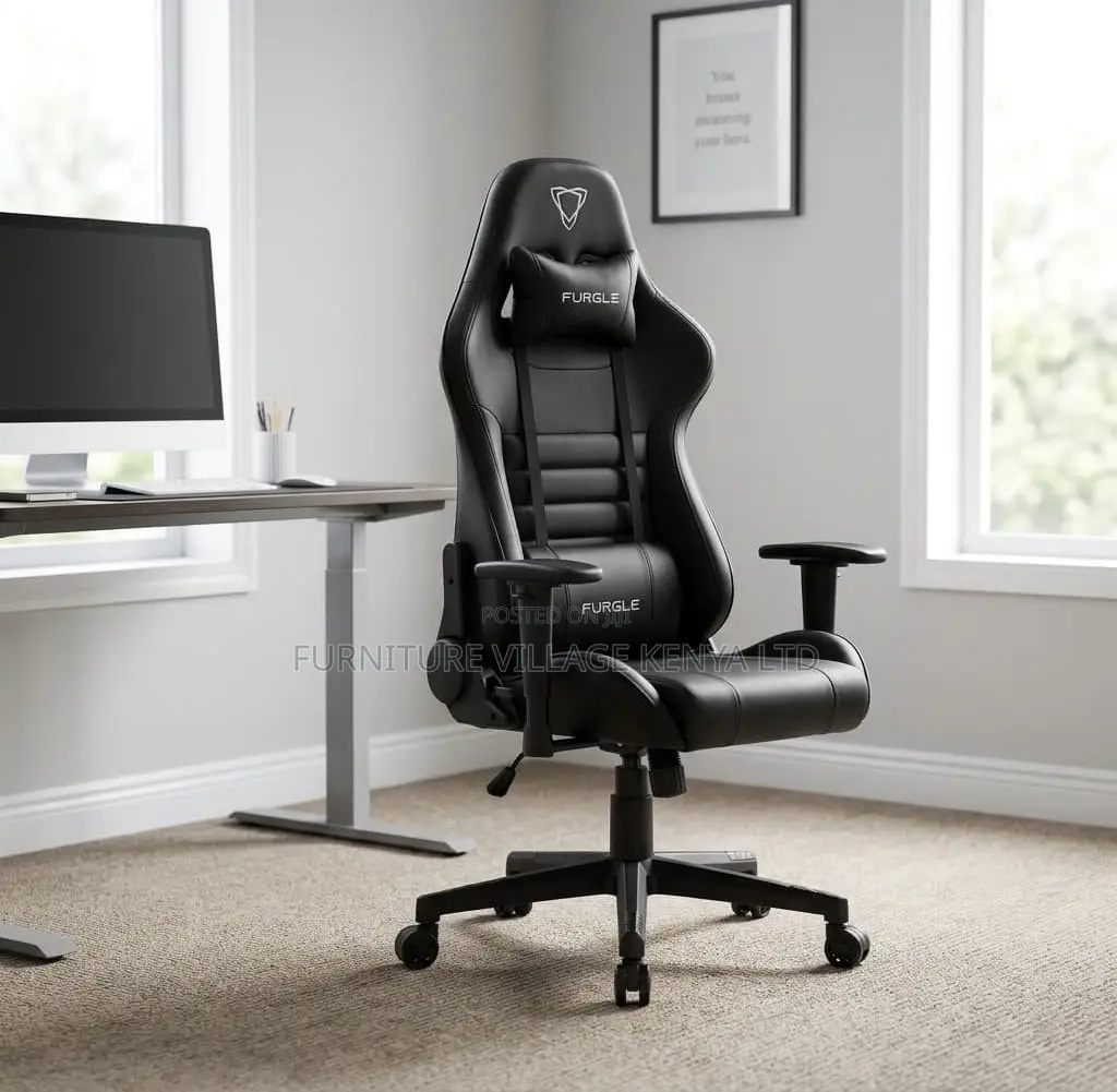 Gaming Chair; Leather Reclining High Back Home/Office Gamer Seat