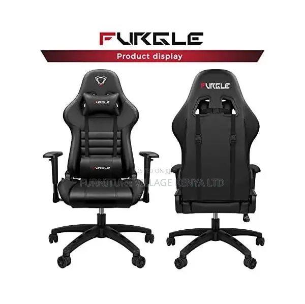 Gaming Chair; Leather Reclining High Back Home/Office Gamer Seat