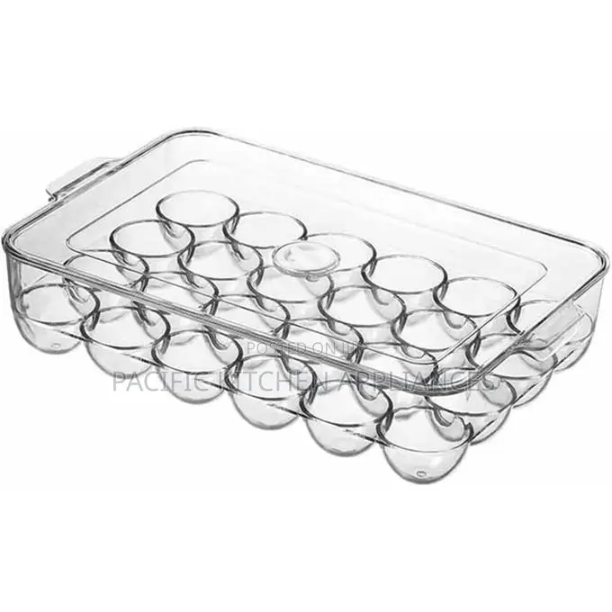 Acrylic Egg Storage Box or Egg Trays for Refrigerator With Lid