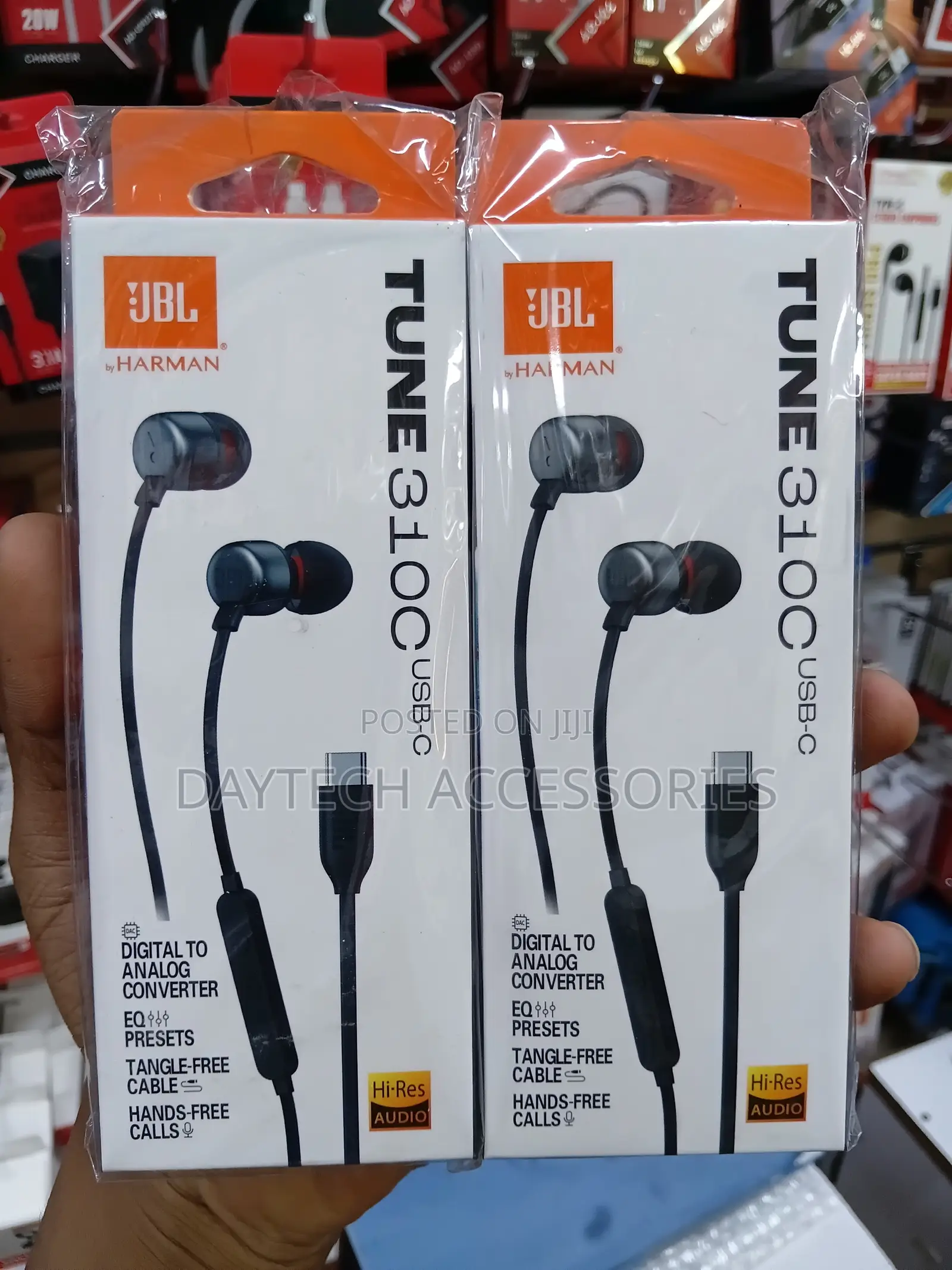 The JBL Tune 310C USB-C in-Ear Wired Headphones