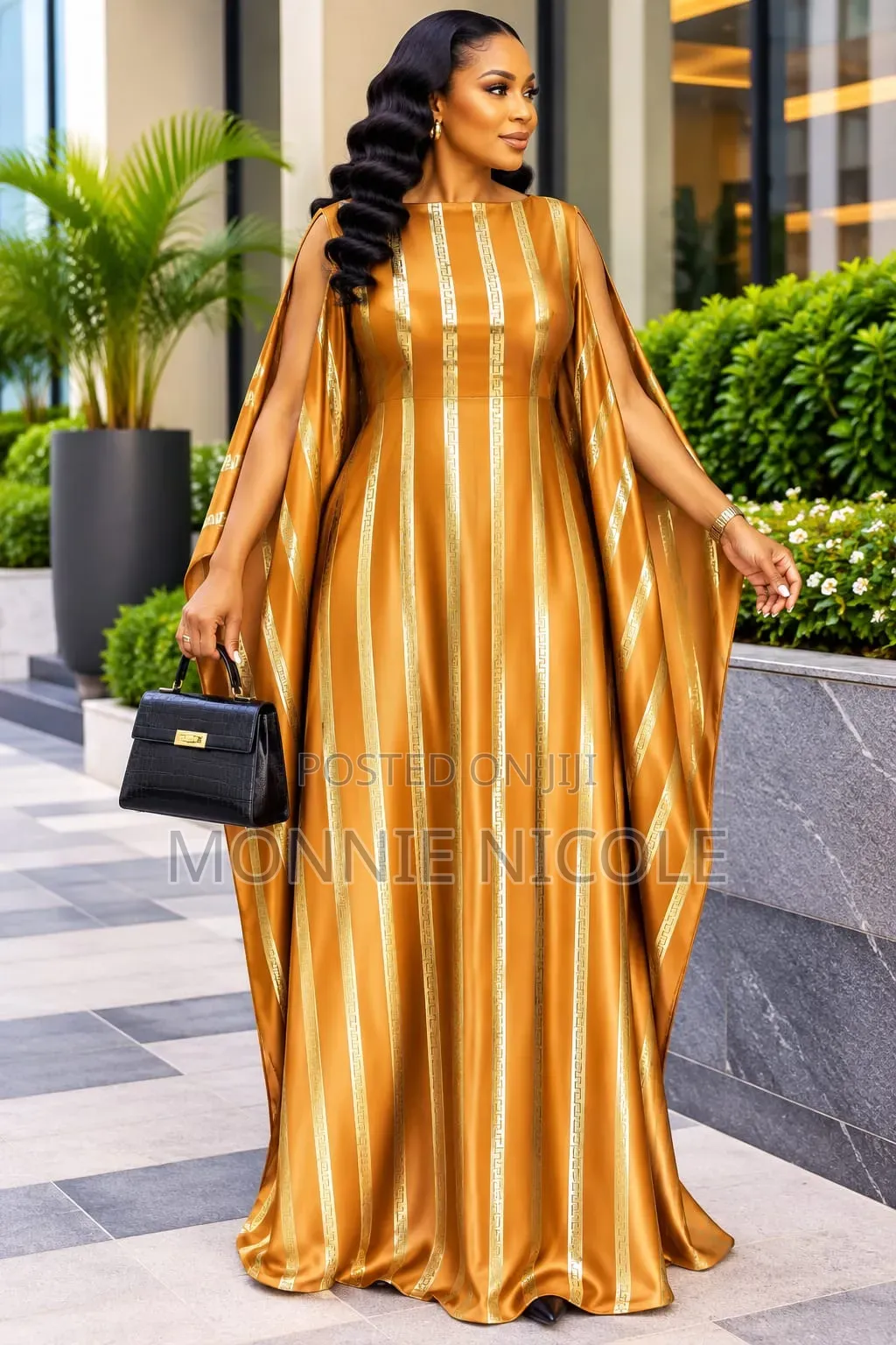 Fashion Elegant Gold Kaftan