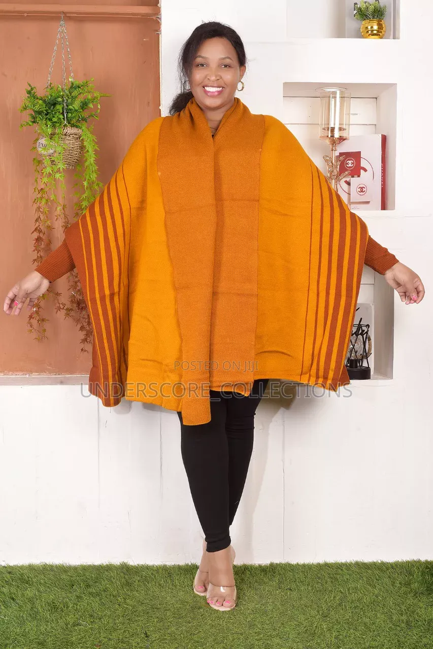 Striking Striped Ponchos